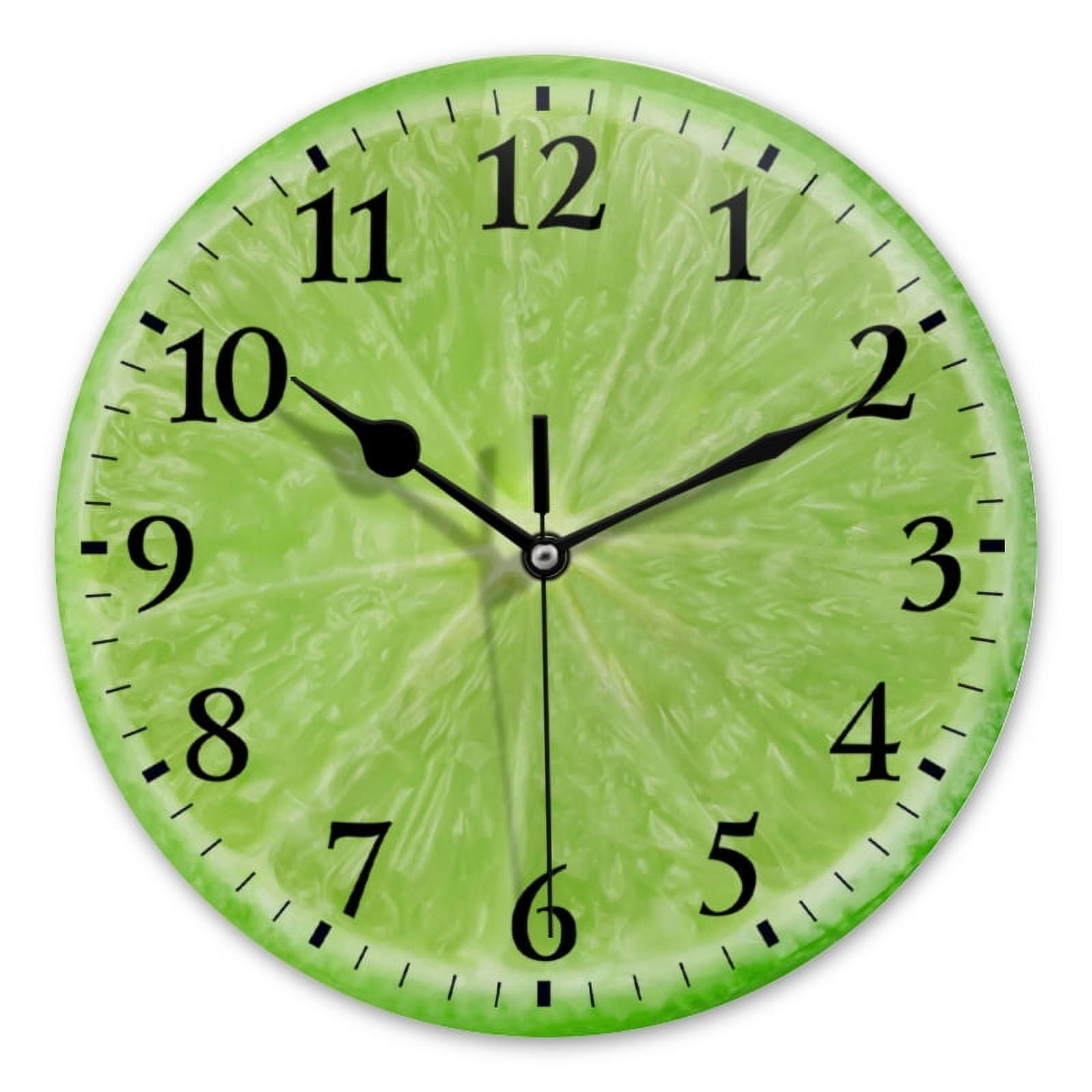 Non-Ticking Silent Wall Clocks Battery Operated Personalized Decor ...