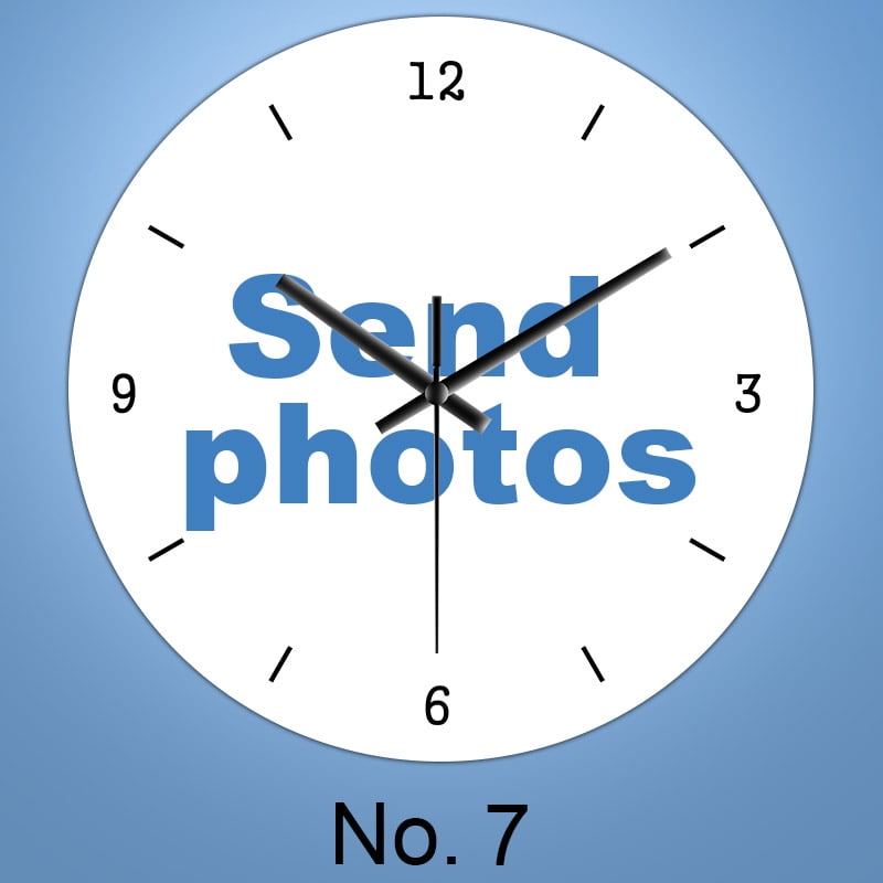 Personalized Wall Clock Quiet Quartz Home Clock Custom Photos Wedding