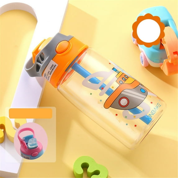 Personalized Water Bottle with Lid 16.9 fl oz Custom Name Leak-Proof Plastic Drinking Bottle for Daily Use Travel Sports Orange,drinkware,personalized water bottle,Orange,1PC