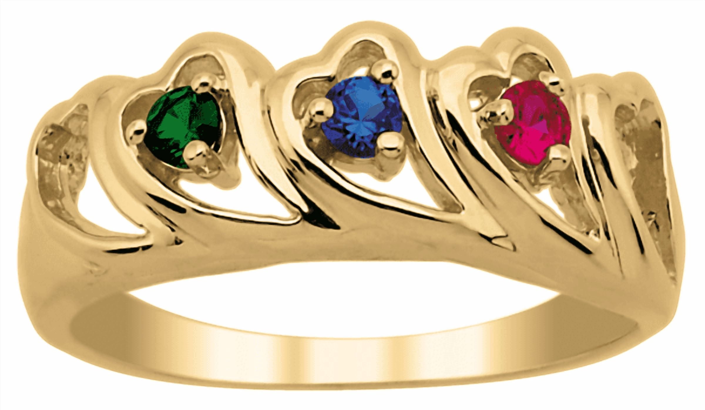 Personalized Wave inspired heart ring by Jewelster