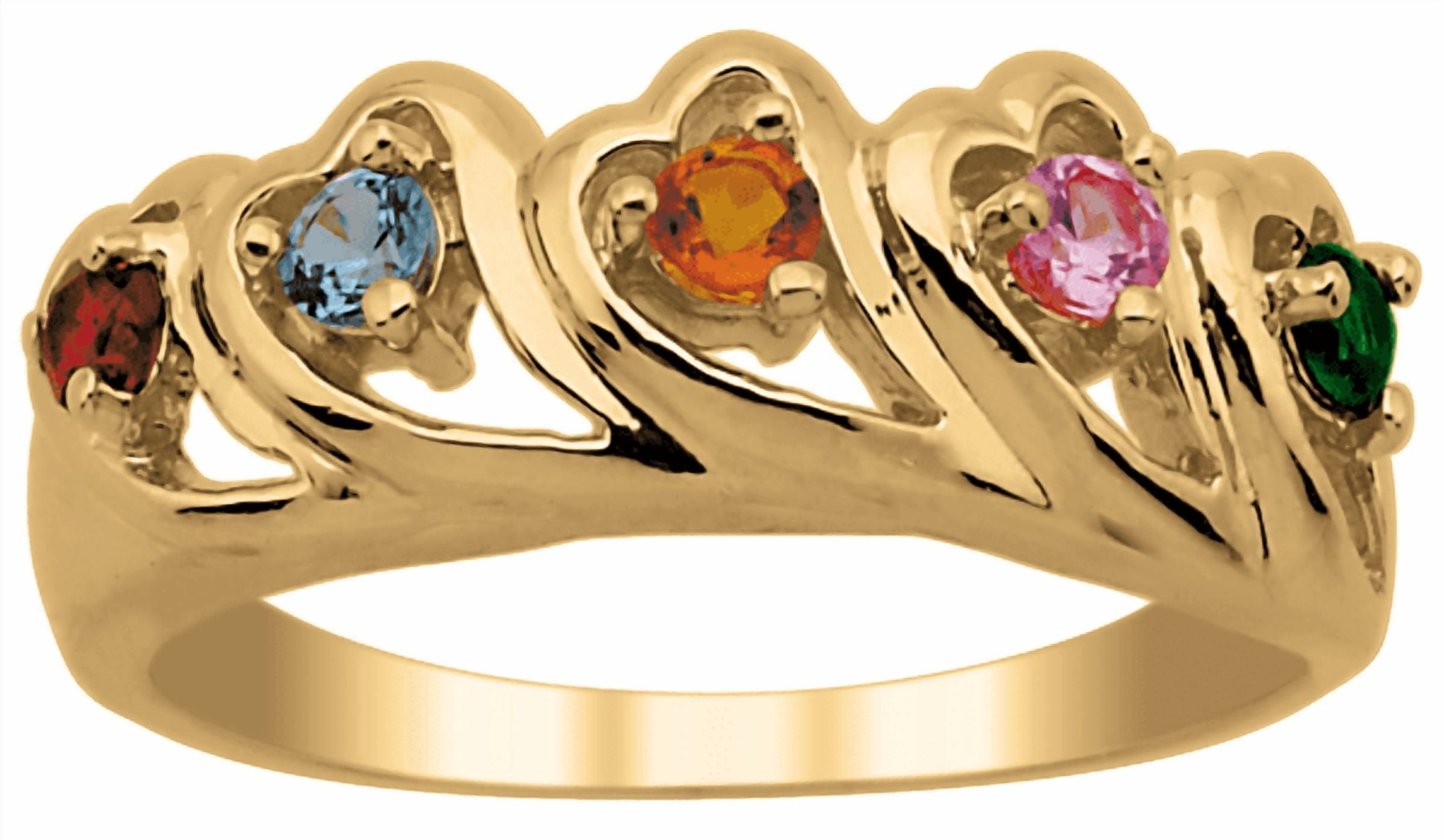 Personalized Wave inspired heart ring by Jewelster