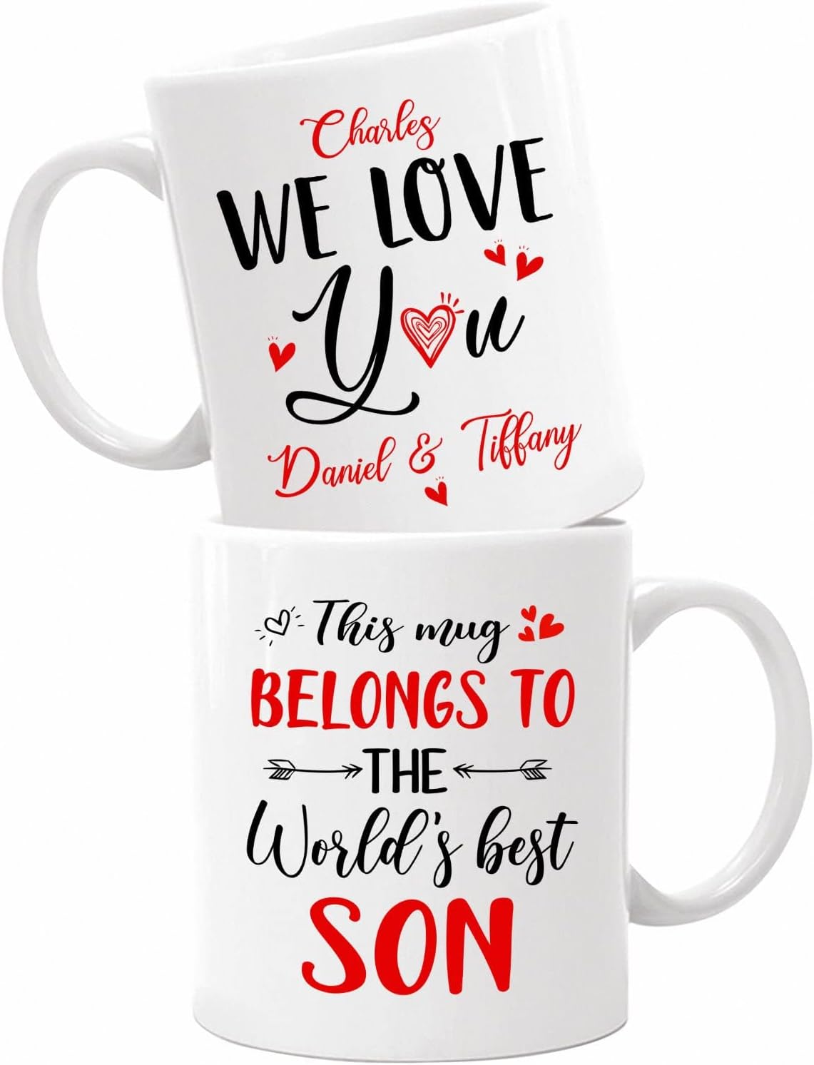 Personalized We Love You Son Coffee Mugs Cups Gifts For Son From Dad