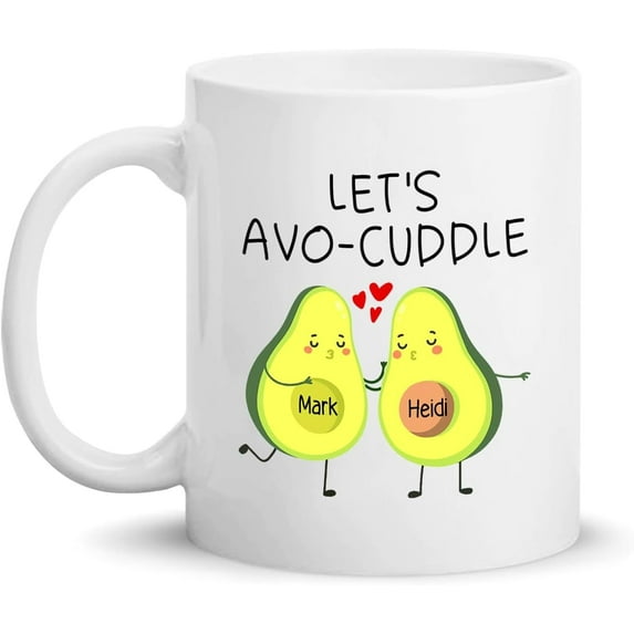 Personalized Wedding Anniversary Mug Gifts For Husband Wife, Custom Year Anniversary Coffee Mug, 1 Year Together Forever To Go Ring Couples Mug 11oz 15oz, Dating Anniversary Cup Gifts For Couples