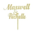 thumbnail image 1 of Personalized Wedding Cake Topper Rustic Wedding Cake Topper, Names Cake Topper Cake Decoration 7"- 8" Inches Wide, 1 of 3