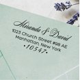 thumbnail image 1 of Personalized Wedding Invitation Stamp Custom Self Inking Return Address Stamper, 1 of 1