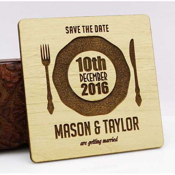 Personalized Wedding Magnets 20 Rustic Wedding Save The Date Cards Favors With Envelopes