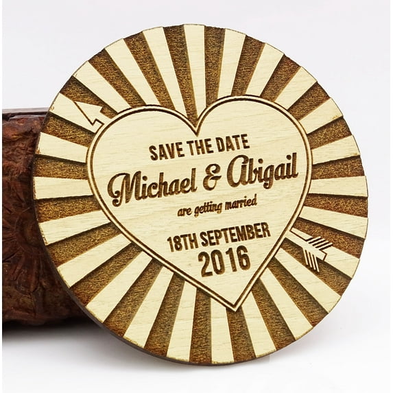 Personalized Wedding Magnets 20 Rustic Wedding Save The Date Cards Favors With Envelopes