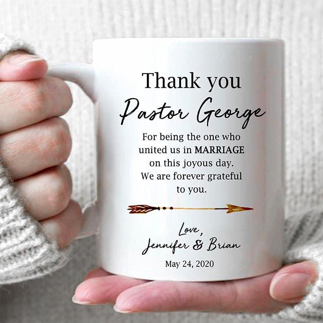 Personalized Wedding Officiant Mug, Custom Wedding Officiant Coffee Mug, Thank  You Wedding Officiant From Bride And Groom, Wedding Souvenir Mug -  Walmart.com, image size:1055x1055