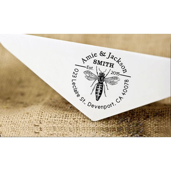 Personalized Wedding Rubber Address Stamp Custom Self Inking Return Address Stamp Gift