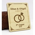 thumbnail image 1 of Personalized Wedding Save The Date Cards 20 Rustic Engraved Wood Magnets With Envelopes Wedding Announcements, 1 of 2