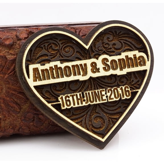 Personalized Wedding Save The Date Cards 20 Rustic Engraved Wood Magnets With Envelopes Wedding Announcements