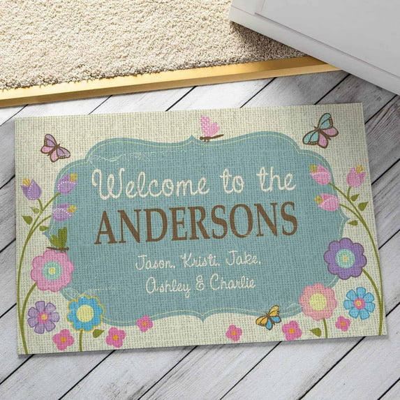 Personalized Welcome To Our Home Doormat