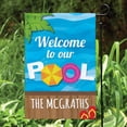 thumbnail image 1 of Personalized Welcome To Our Pool Garden Flag, 1 of 1