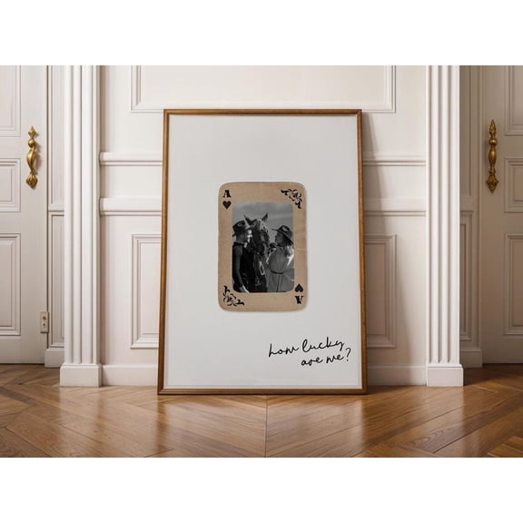 Personalized Western Poster Print With Custom Photo Unframed Paper Print