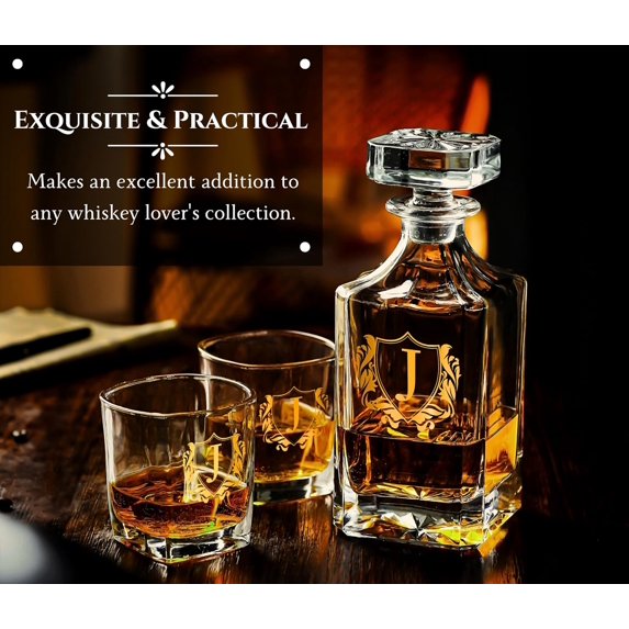 Personalized Whiskey Decanter Set, Customized Alcohol Gifts for whiskey ...