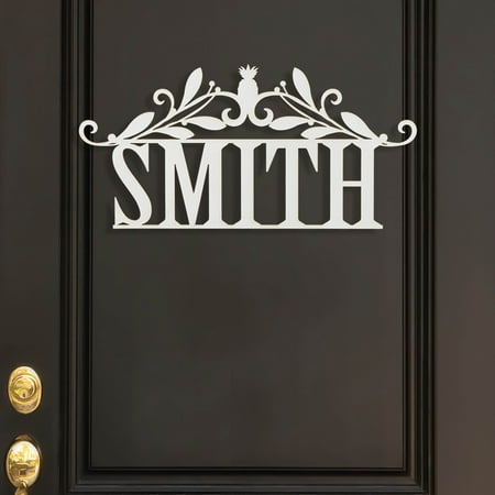 Personalized White Name Door Plaque
