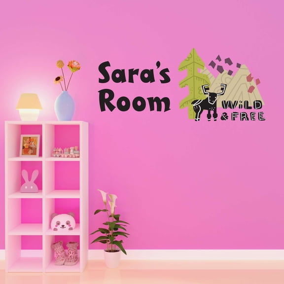 Personalized Wild And Free Wilderness Hunters Deer Predator Doe Hunting Bow Arrow Bulls Eye Wilderness Camouflage Pond Lagoon Cattails Duckweed Ideas Wall Decal Sticker - Size: 10 In X 4 In