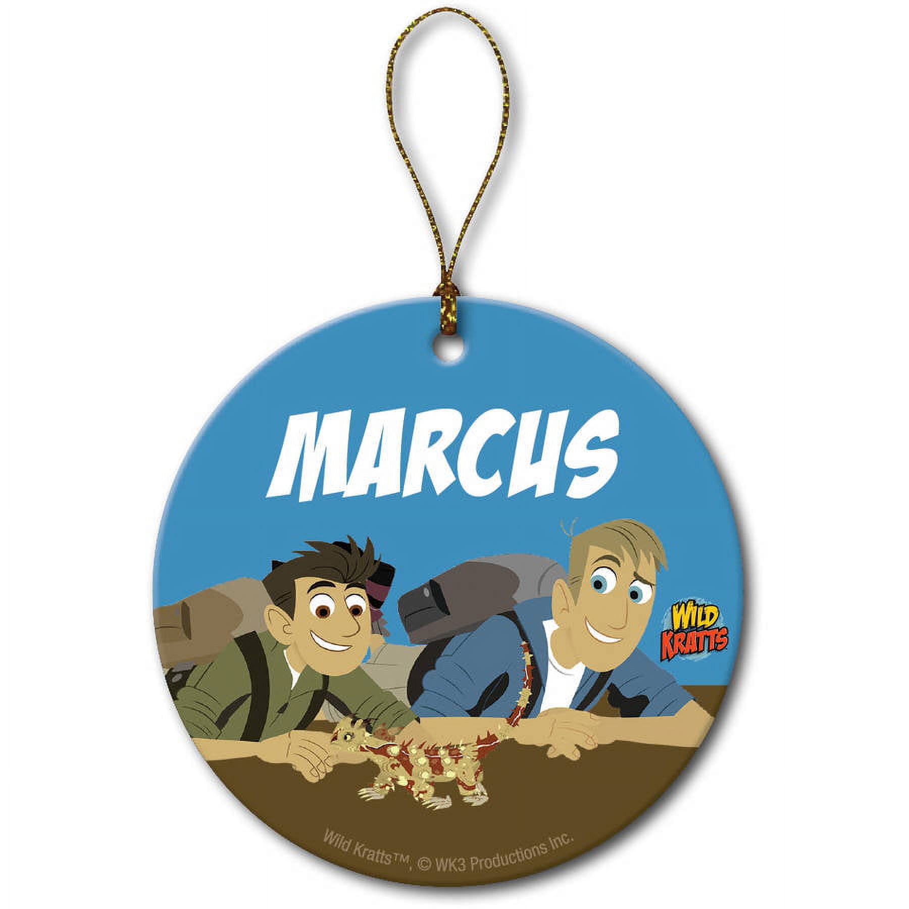 Personalized Wild Kratts Christmas Ornament - Lizard Friend Round Ornament