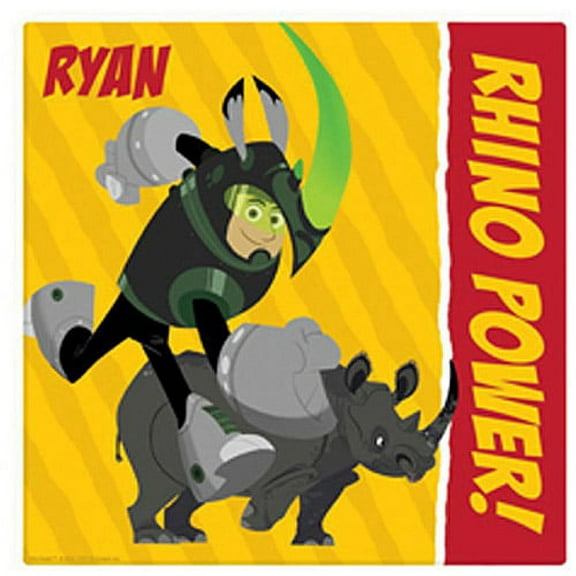 Personalized Wild Kratts Rhino Power 11" x 11" Canvas Wall Art