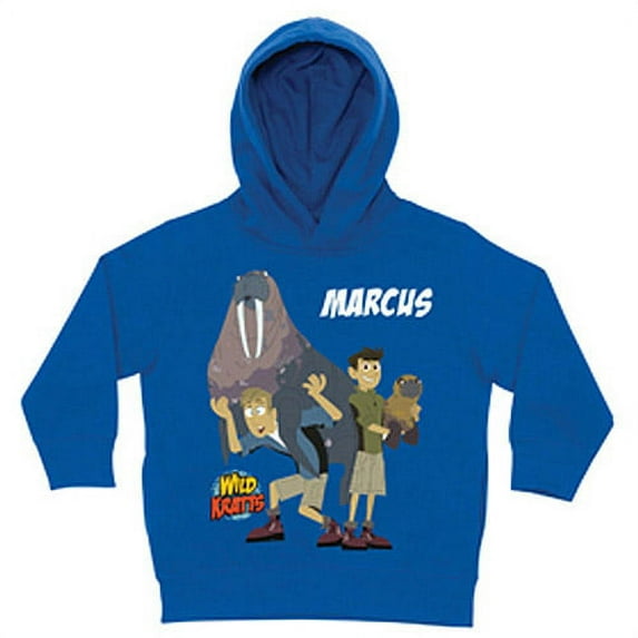 Personalized Wild Kratts Tons of Fun Royal Blue Toddler Boys' Hoodie