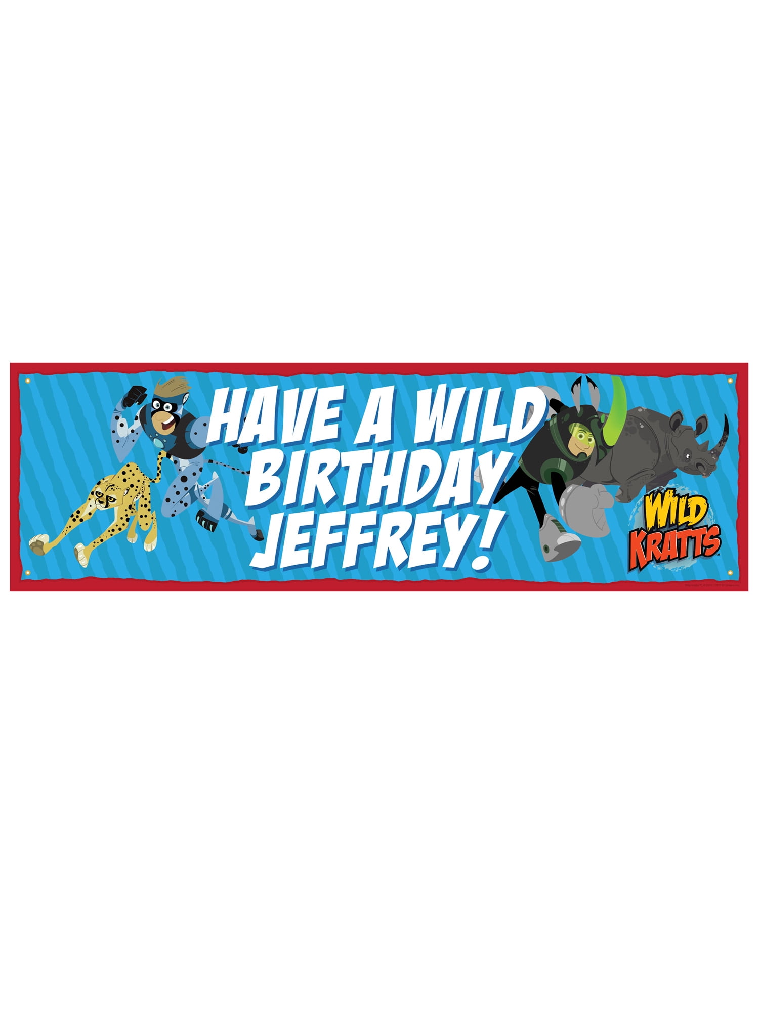Personalized Wild Kratts Wild Birthday Banner