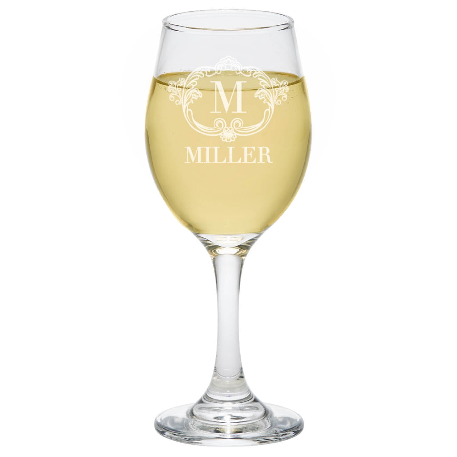 Personalized Wine Glasses - Set of 4 Vintage Family