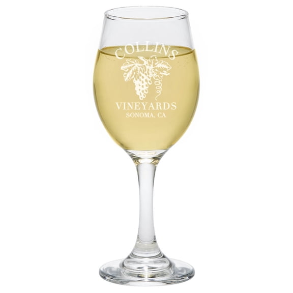 Personalized Wine Glasses - Set of 4 Wine Lovers