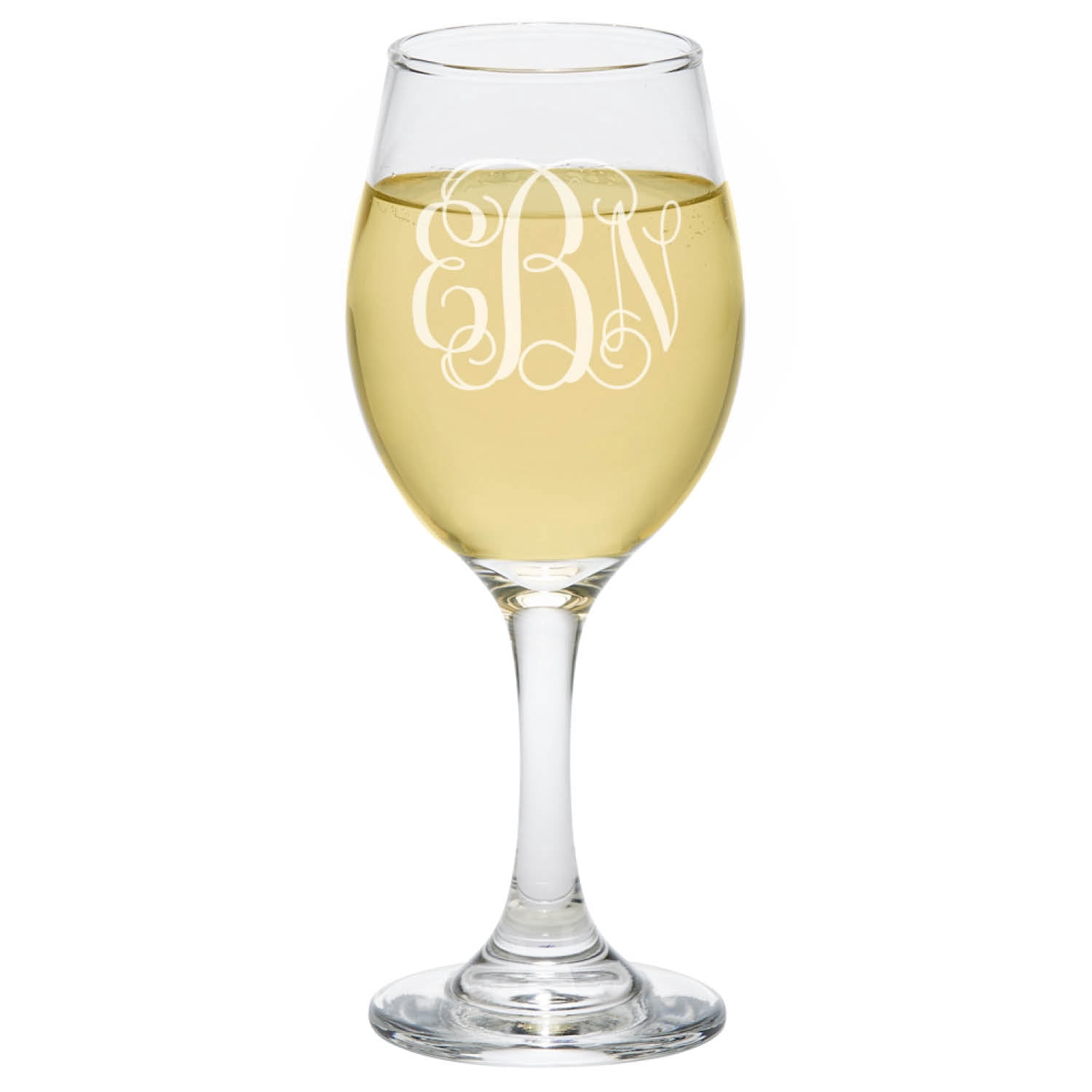 Personalized Wine Glasses - Set of 4 monogram
