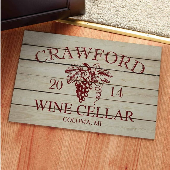 Personalized Wine Lovers Doormat