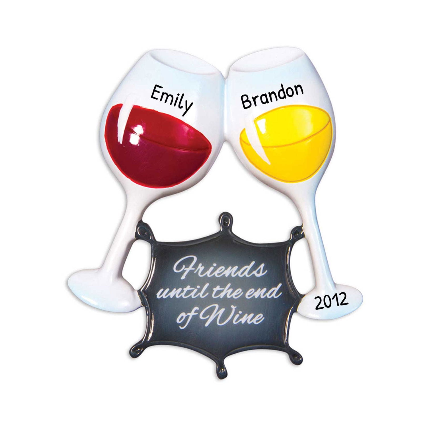 Personalized Wine Ornaments for Christmas Tree Wine Christmas