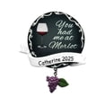 thumbnail image 1 of Personalized Wine Ornaments for Christmas Tree - Wine Christmas Ornaments, Wine Bottle Ornament, Wine Glass Ornament, Booze Ornaments - You Had Me At Merlot - Free Customization, 1 of 10