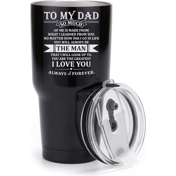 Personalized Wine Trumbler Coffee Mugs for Dad Birthday Gifts from Daughter Son,Funny Stepdad Father''s Day Gifts Christmas Valentines Day Present,Travel Camping Wine Glass for Bonus Dad Gifts