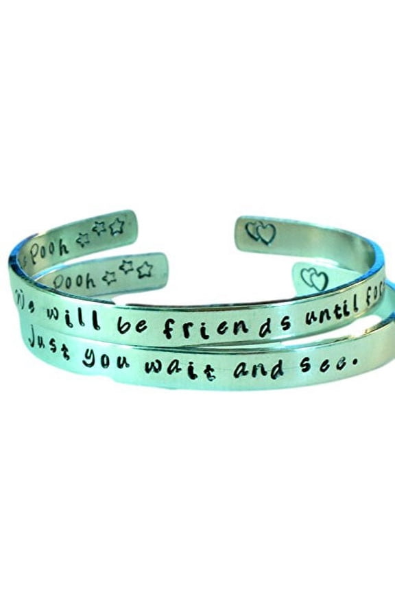 Personalized Winnie the Pooh Quote Bracelets - Friendship Bracelets - We Will...