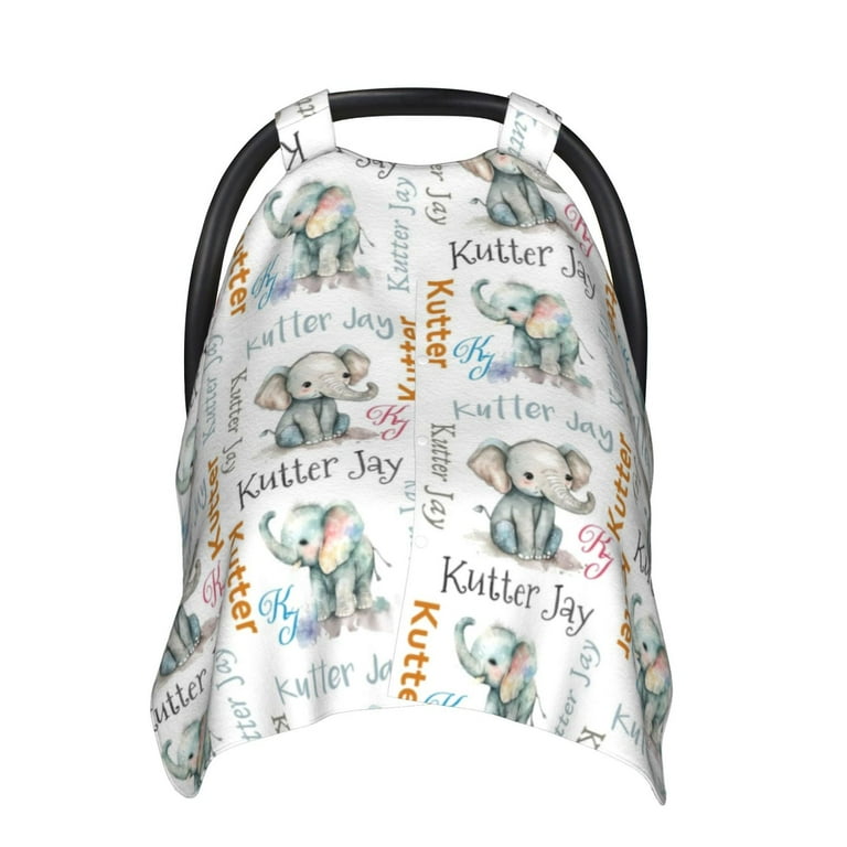 Baby Boy Embroidered Baby Car Seat Covers Personalized Baby Car