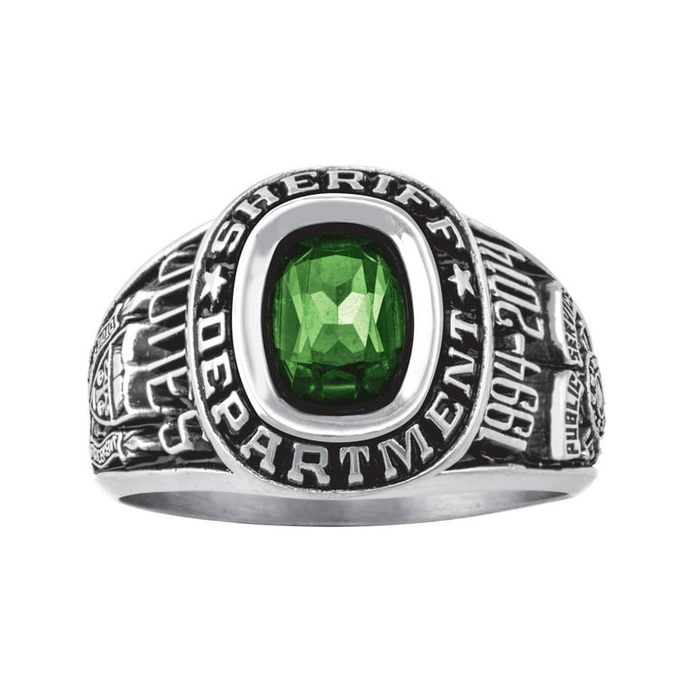 Personalized Women s Sheriff Department Ring available in Valadium