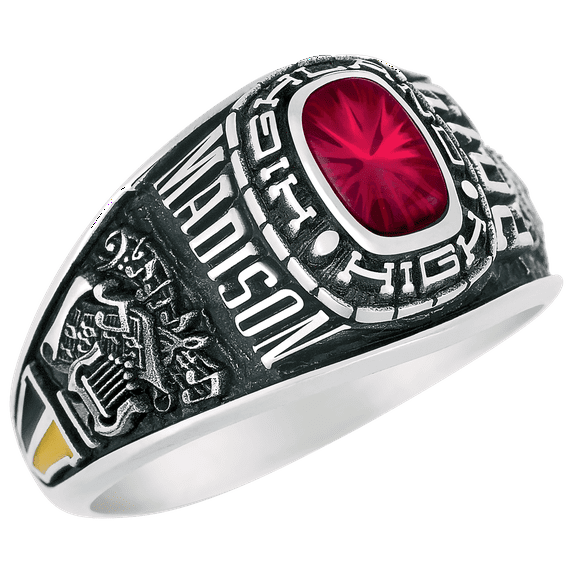 Keepsake Personalized Women's Square Class Ring for High School