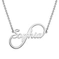 Personalized Women s Sterling Silver Or Gold Over Silver Script Name