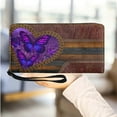 thumbnail image 1 of Personalized Women's Wallet Red Butterfly Pattern Wristlet Leather Wallet for Women Zip Around Cellph Bag Girls Coin Purse, 1 of 7