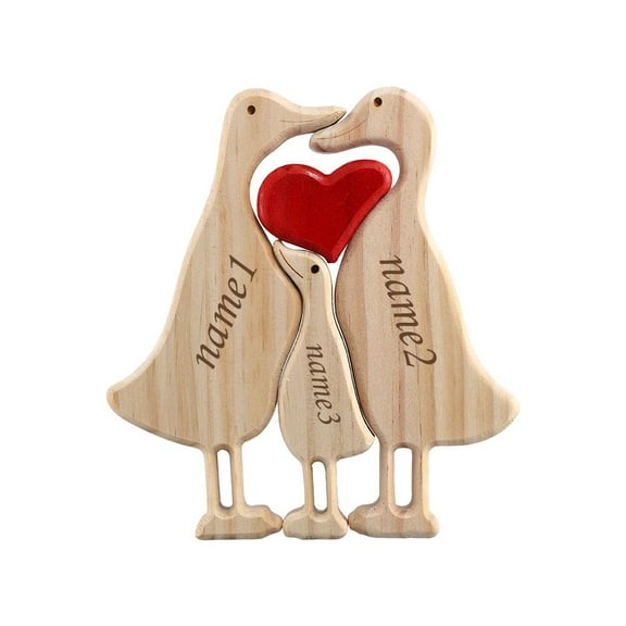 Personalized Wood Duck Puzzle Home Decor Name Customization