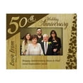 thumbnail image 1 of Personalized Wood Engraved 50th Annieversary Parents Gift Picture Frame With Names -5 x 7 Inches Vertical, 1 of 1