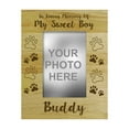 thumbnail image 1 of Personalized Wood Engraved Dog Memorial Picture Frame, Loss Of A Pet Gift - In Loving Memory Customizable Quote- 4 x 6 Inches Horizontal, 1 of 1
