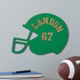 thumbnail image 1 of Personalized Wood Football Helmet Plaque, 1 of 7