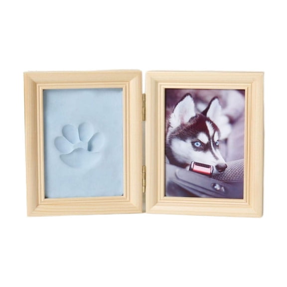 Personalized Wood Photo Frame With Imprint Kit, Cherished Memories Capturing Unconditional Love Forever, High-Quality Durable Wood Frame For Pet Paw Print Keepsake