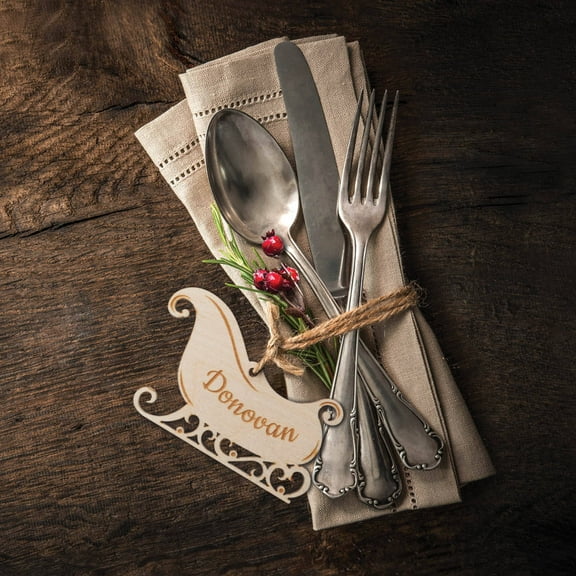 Personalized Wood Setting Tags