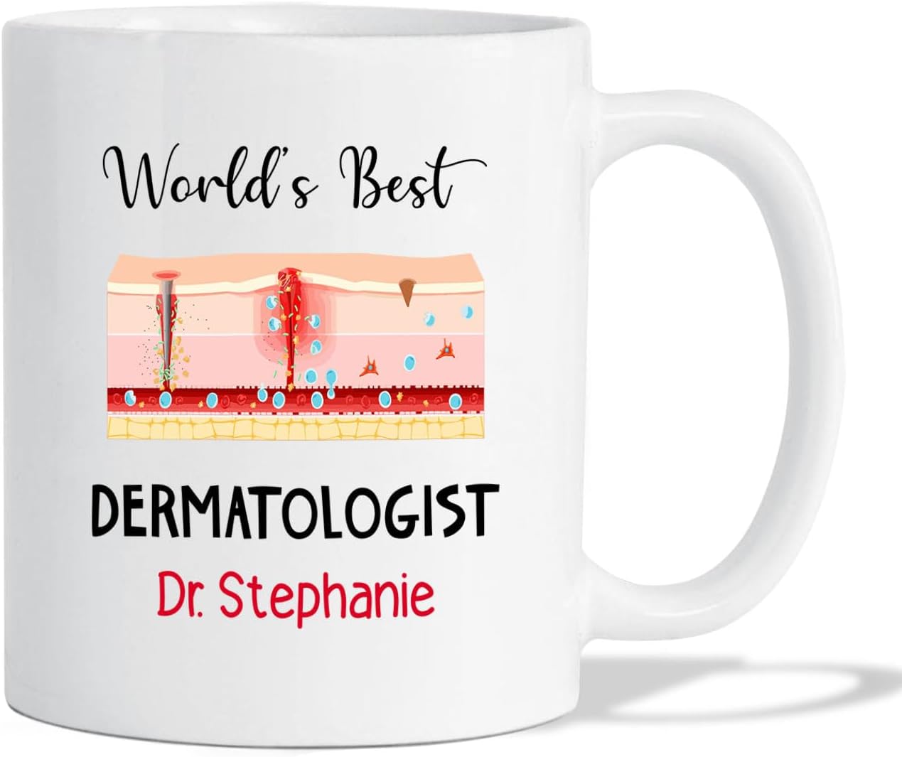 Funny Dermatologist Coffee Mug - "Only The Strongest Women Become Dermatologists" Novelty Gift Mug
