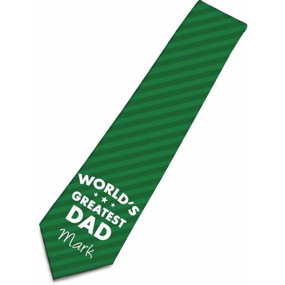 Personalized World's Greatest Dad Tie