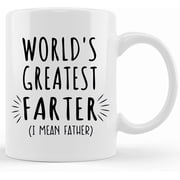 Personalized Worlds Gratest Farter Fathers Day Mug, Funny Fathers Day Mug, Daddy Mug, Gift For Dad, Funny Fathers Day Gift, Worlds Gratest Dad, Father s Day Mug, Gifts For Dad, Unique Fathers Day Gif