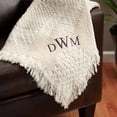 thumbnail image 1 of Personalized Woven Throw, Monogram, 1 of 3