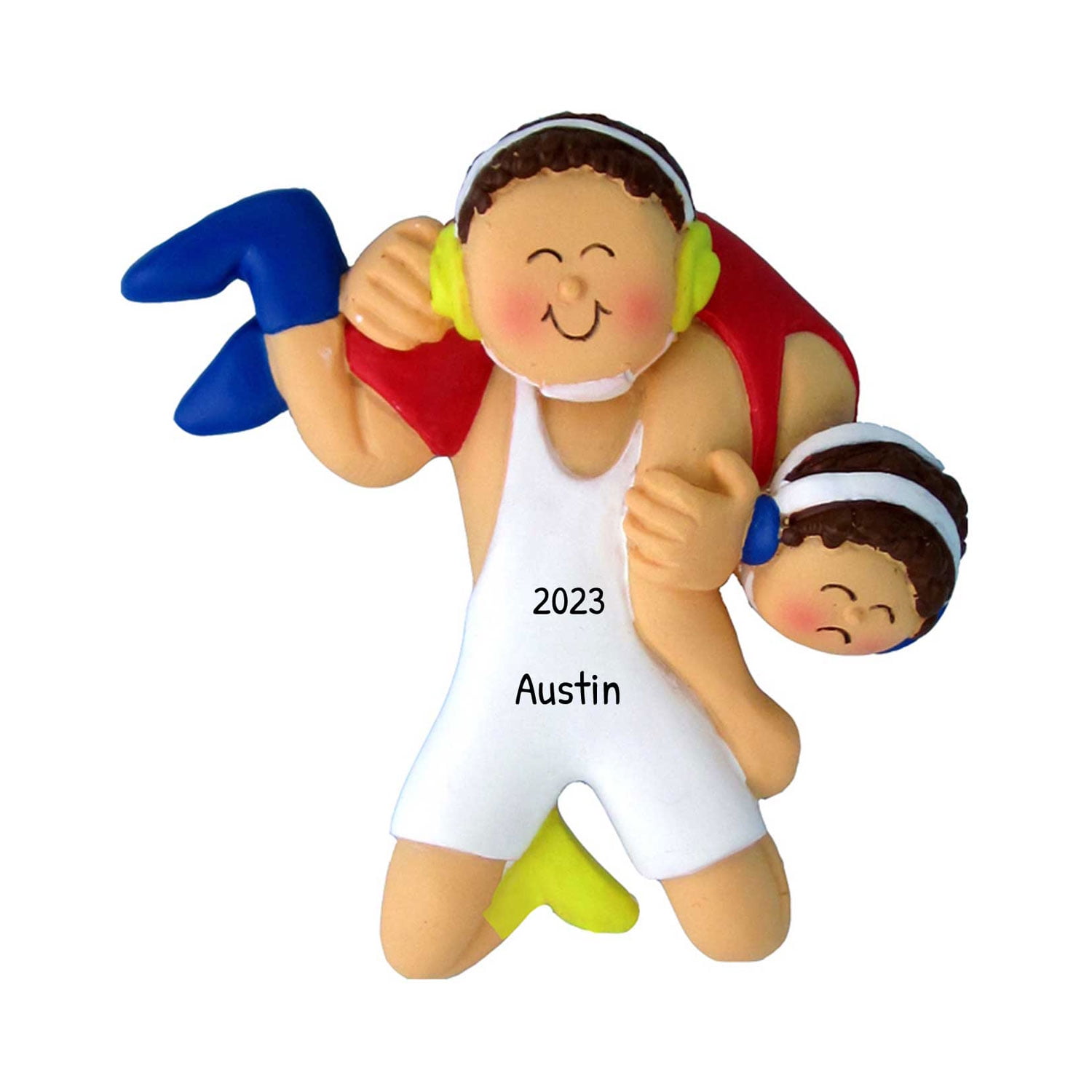 Personalized Wrestling Christmas Ornaments - Wrestling Ornaments for Christmas Tree, Wrestler ...