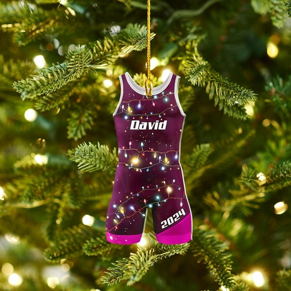 Personalized Wrestling Ornaments, Wrestling Christmas Ornament 2025, Boys Girls Wrestling Gifts Wrestler Christmas Ornaments, Wrestling Coach Gift for Wrestling Player Wrestling Helmet Ornament (W10)